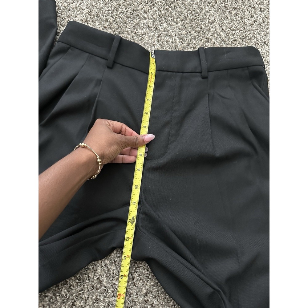 Madewell The Harlow Superwide-Leg Trouser Black Size 2 Pleated High Rise - Picture 12 of 12